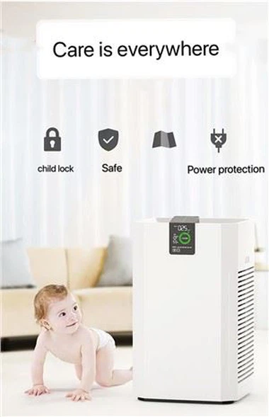 HEPA کے ساتھ 800 CADR بڑے کمرے کا ایئر پیوریفائر